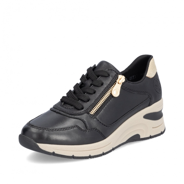 Rieker N9301-00 fekete noi cipo